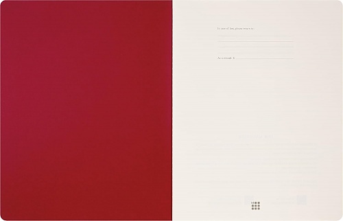 Zeszyt Moleskine Student Cahier XXL (21.6X27.9 cm) Gładki Czerwony/Szkarłatny (Moleskine Student XXL Plain Scarled Red Soft Cover) - 8056999276904